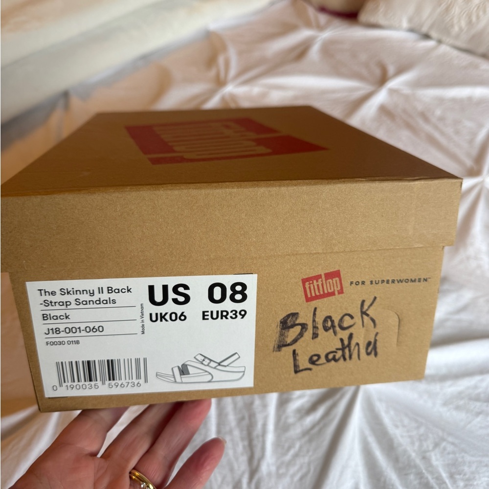 Fitflop Black Leather Sandals